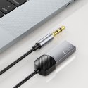 Adapter przejściówka audio AUX mini jack 3.5mm (męski) - Bluetooth - szary Adapter przejściówka audio AUX mini jack 3.5mm (męski) - Bluetooth - szary