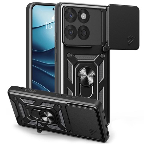 Etui case na Motorola Edge 60 Fusion z podstawką osłoną obiektywu CamShield Pro - czarne Etui case na Motorola Edge 60 Fusion z podstawką osłoną obiektywu CamShield Pro - czarne