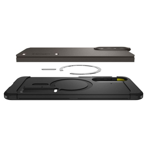 Etui case na Samsung Galaxy S25 Edge Tough Armor MagSafe - szaro-czarne Etui case na Samsung Galaxy S25 Edge Tough Armor MagSafe - szaro-czarne