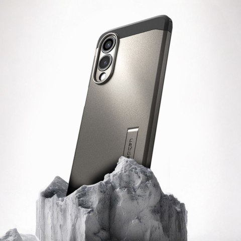 Etui case na Samsung Galaxy S25 Edge Tough Armor MagSafe - szaro-czarne Etui case na Samsung Galaxy S25 Edge Tough Armor MagSafe - szaro-czarne