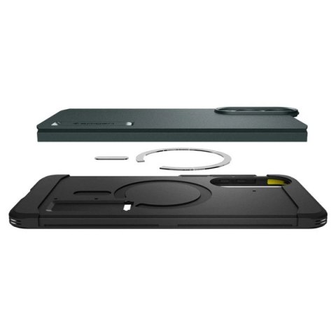 Etui case na Samsung Galaxy S25 Edge Tough Armor MagSafe - zielono-czarne Etui case na Samsung Galaxy S25 Edge Tough Armor MagSafe - zielono-czarne