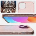 Etui case na iPhone 15 Plus Liquid Crystal Glitter - różowo przezroczyste Etui case na iPhone 15 Plus Liquid Crystal Glitter - różowo przezroczyste