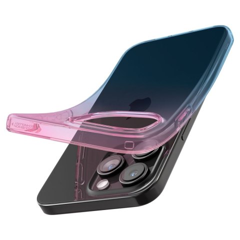 Etui case na iPhone 15 Pro Liquid Crystal - różowo niebieskie Etui case na iPhone 15 Pro Liquid Crystal - różowo niebieskie