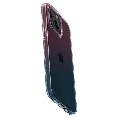 Etui case na iPhone 15 Pro Liquid Crystal - różowo niebieskie Etui case na iPhone 15 Pro Liquid Crystal - różowo niebieskie