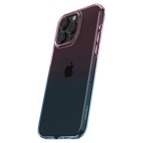 Etui case na iPhone 15 Pro Liquid Crystal - różowo niebieskie Etui case na iPhone 15 Pro Liquid Crystal - różowo niebieskie