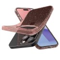 Etui case na iPhone 15 Pro Max Liquid Crystal Glitter - różowo przezroczyste Etui case na iPhone 15 Pro Max Liquid Crystal Glitter - różowo przezroczyste