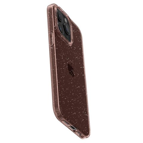 Etui case na iPhone 15 Pro Max Liquid Crystal Glitter - różowo przezroczyste Etui case na iPhone 15 Pro Max Liquid Crystal Glitter - różowo przezroczyste