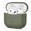 Etui ochronne silikonowe na słuchawki Apple AirPods 4 - oliwkowe Etui ochronne silikonowe na słuchawki Apple AirPods 4 - oliwkowe