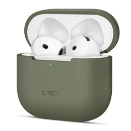 Etui ochronne silikonowe na słuchawki Apple AirPods 4 - oliwkowe