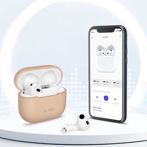 Etui ochronne silikonowe na słuchawki Apple AirPods 4 - oliwkowe Etui ochronne silikonowe na słuchawki Apple AirPods 4 - oliwkowe
