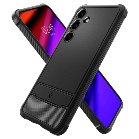 Etui plecki na Samsung Galaxy S24 Rugged Armor - czarny mat Etui plecki na Samsung Galaxy S24 Rugged Armor - czarny mat