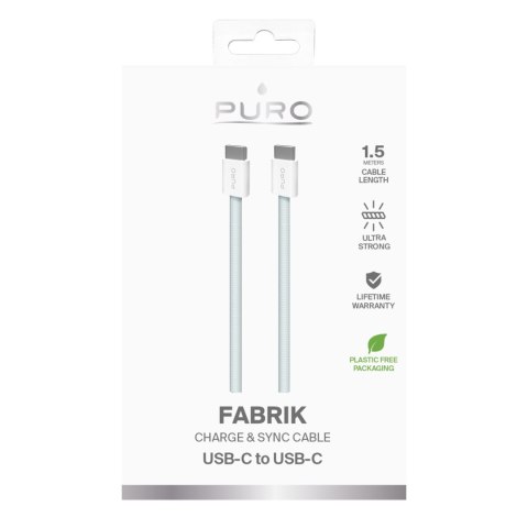 Kabel przewód USB-C 60W 480mbps 1.5m - niebieski Kabel przewód USB-C 60W 480mbps 1.5m - niebieski
