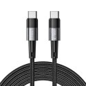Kabel przewód USB-C PD 100W 5A 3m - szary Kabel przewód USB-C PD 100W 5A 3m - szary