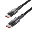 Kabel przewód USB-C PD 100W 5A 3m - szary Kabel przewód USB-C PD 100W 5A 3m - szary
