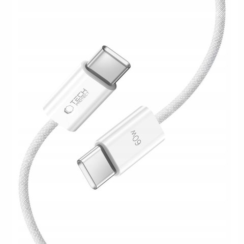Kabel przewód USB-C PD 60W 3A 1m - biały Kabel przewód USB-C PD 60W 3A 1m - biały