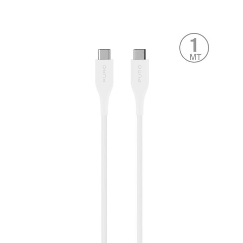 Kabel przewód USB-C Power Delivery 2m - biały Kabel przewód USB-C Power Delivery 2m - biały