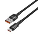 Kabel przewód USB-C - USB-A 100W 5A 0.5m - czarny Kabel przewód USB-C - USB-A 100W 5A 0.5m - czarny