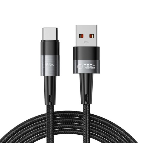 Kabel przewód USB-C - USB-C 66W 6A 2m - szary Kabel przewód USB-C - USB-C 66W 6A 2m - szary