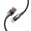 Kabel przewód USB-C - USB-C 66W 6A 2m - szary Kabel przewód USB-C - USB-C 66W 6A 2m - szary