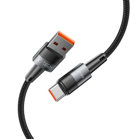 Kabel przewód USB-C - USB-C 66W 6A 2m - szary Kabel przewód USB-C - USB-C 66W 6A 2m - szary