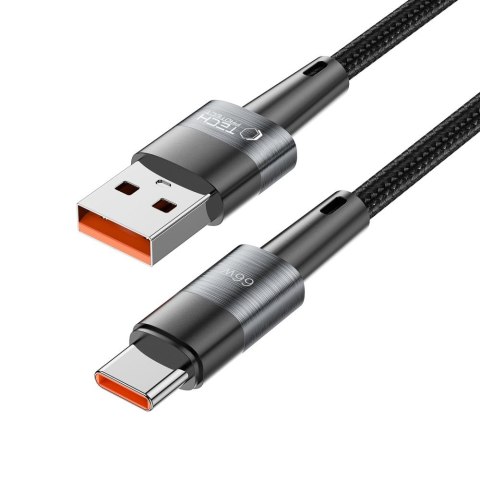 Kabel przewód USB-C - USB-C 66W 6A 2m - szary Kabel przewód USB-C - USB-C 66W 6A 2m - szary