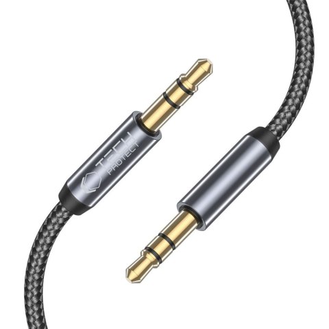 Kabel przewód audio AUX mini jack 3.5mm 1.5m - czarny