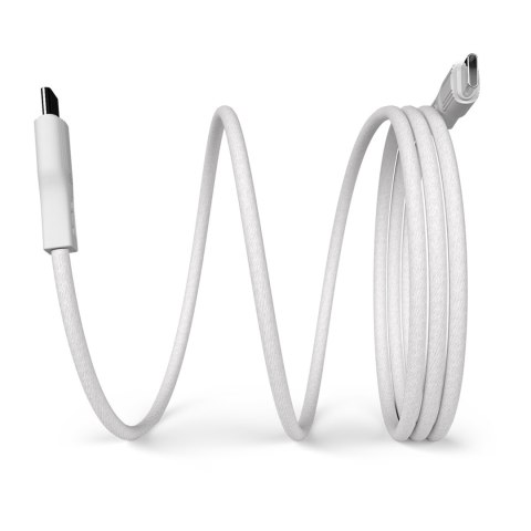 Kabel przewód magnetyczny USB-C 60W USB 1m - biały Kabel przewód magnetyczny USB-C 60W USB 1m - biały