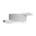 Kabel przewód magnetyczny USB-C 60W USB 1m - biały Kabel przewód magnetyczny USB-C 60W USB 1m - biały