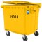 Kontener pojemnik na odpady śmieci komunalne PZH EN 840-2 DIN 1100L - żółty