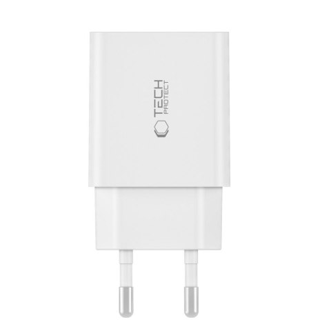 Ładowarka sieciowa 2x USB-C PD 35W - biała Ładowarka sieciowa 2x USB-C PD 35W - biała