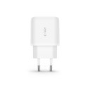 Ładowarka sieciowa USB-C PD 20W / USB-A QC 3.0 z kablem USB-C / iPhone Lightning - biała Ładowarka sieciowa USB-C PD 20W / USB-A QC 3.0 z kablem USB-C / iPhone Lightning - biała