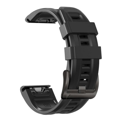 Pasek na Garmin Fenix 5 / 6 / 6 Pro / 7 IconBand - czarny Pasek na Garmin Fenix 5 / 6 / 6 Pro / 7 IconBand - czarny