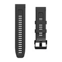 Pasek na Garmin Fenix 5 / 6 / 6 Pro / 7 IconBand - czarny Pasek na Garmin Fenix 5 / 6 / 6 Pro / 7 IconBand - czarny