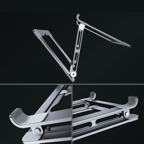 Podstawka uniwersalna rozkładana na laptop do 17'' - szara Podstawka uniwersalna rozkładana na laptop do 17'' - szara