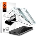 Szkło hartowane ochronne na iPhone 15 Plus Glas.tR EZ Fit FC - czarne 2 szt. Szkło hartowane ochronne na iPhone 15 Plus Glas.tR EZ Fit FC - czarne 2 szt.