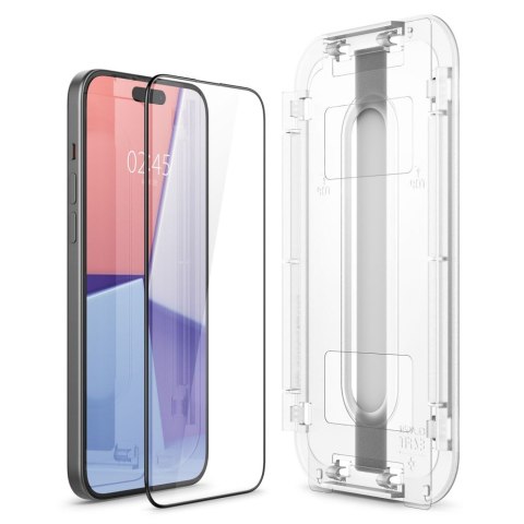 Szkło hartowane ochronne na iPhone 15 Plus Glas.tR EZ Fit FC - czarne Szkło hartowane ochronne na iPhone 15 Plus Glas.tR EZ Fit FC - czarne