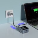 12w1 Hub z ładowarką bezprzewodową USB-A USB-C HDMI RJ45 SD TF mini jack - szary 12w1 Hub z ładowarką bezprzewodową USB-A USB-C HDMI RJ45 SD TF mini jack - szary