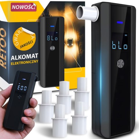 Alkomat półprzewodnikowy elektroniczny 5 ustników Alkomat półprzewodnikowy elektroniczny 5 ustników