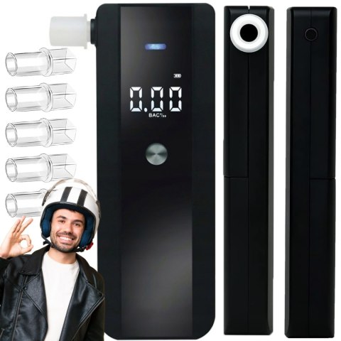 Alkomat półprzewodnikowy elektroniczny 5 ustników Alkomat półprzewodnikowy elektroniczny 5 ustników