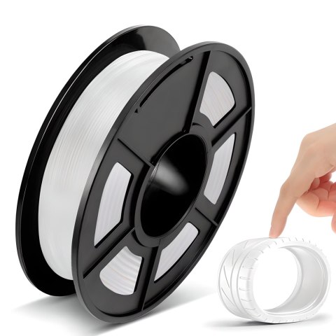 Filament wkład do drukarki 3D długopisu 3D PLA 1,75 mm 68 m - biały Filament wkład do drukarki 3D długopisu 3D PLA 1,75 mm 68 m - biały