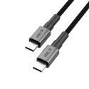 Kabel przewód USB-C PD 100W 5A 300 cm - szary Kabel przewód USB-C PD 100W 5A 300 cm - szary