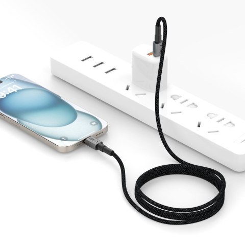 Kabel przewód USB-C PD 100W 5A 300 cm - szary Kabel przewód USB-C PD 100W 5A 300 cm - szary