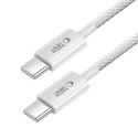 Kabel przewód USB-C PD 60W 3A 100 cm - szary Kabel przewód USB-C PD 60W 3A 100 cm - szary