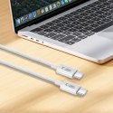 Kabel przewód USB-C PD 60W 3A 100 cm - szary Kabel przewód USB-C PD 60W 3A 100 cm - szary