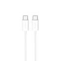 Kabel przewód USB-C TPE 25W 3m - biały Kabel przewód USB-C TPE 25W 3m - biały