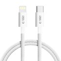 Kabel przewód USB-C - iPhone Lightning PD 27W 3A 100 cm - szary Kabel przewód USB-C - iPhone Lightning PD 27W 3A 100 cm - szary