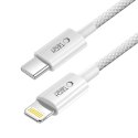 Kabel przewód USB-C - iPhone Lightning PD 27W 3A 100 cm - szary Kabel przewód USB-C - iPhone Lightning PD 27W 3A 100 cm - szary