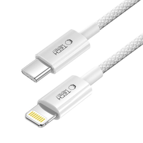 Kabel przewód USB-C - iPhone Lightning PD 27W 3A 100 cm - szary Kabel przewód USB-C - iPhone Lightning PD 27W 3A 100 cm - szary