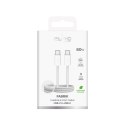 Kabel przewód USB-C w oplocie Fabrik 4 240W 1m - biały Kabel przewód USB-C w oplocie Fabrik 4 240W 1m - biały