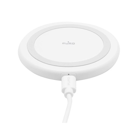 Ładowarka bezprzewodowa do smartfonów Android iPhone 15W - biała Ładowarka bezprzewodowa do smartfonów Android iPhone 15W - biała